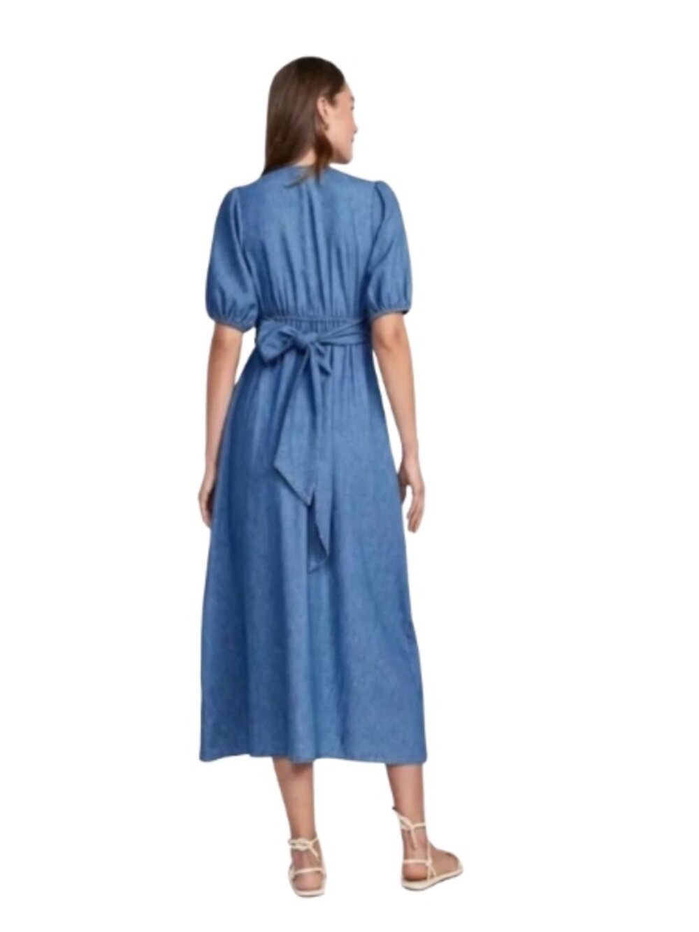 Old Navy Fit & Flare Denim Dress - Picture 5 of 6